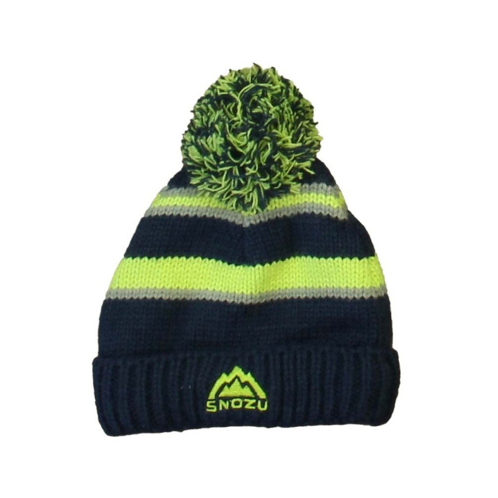 Snozu Boys Green | Navy Winter Hat size: 2T